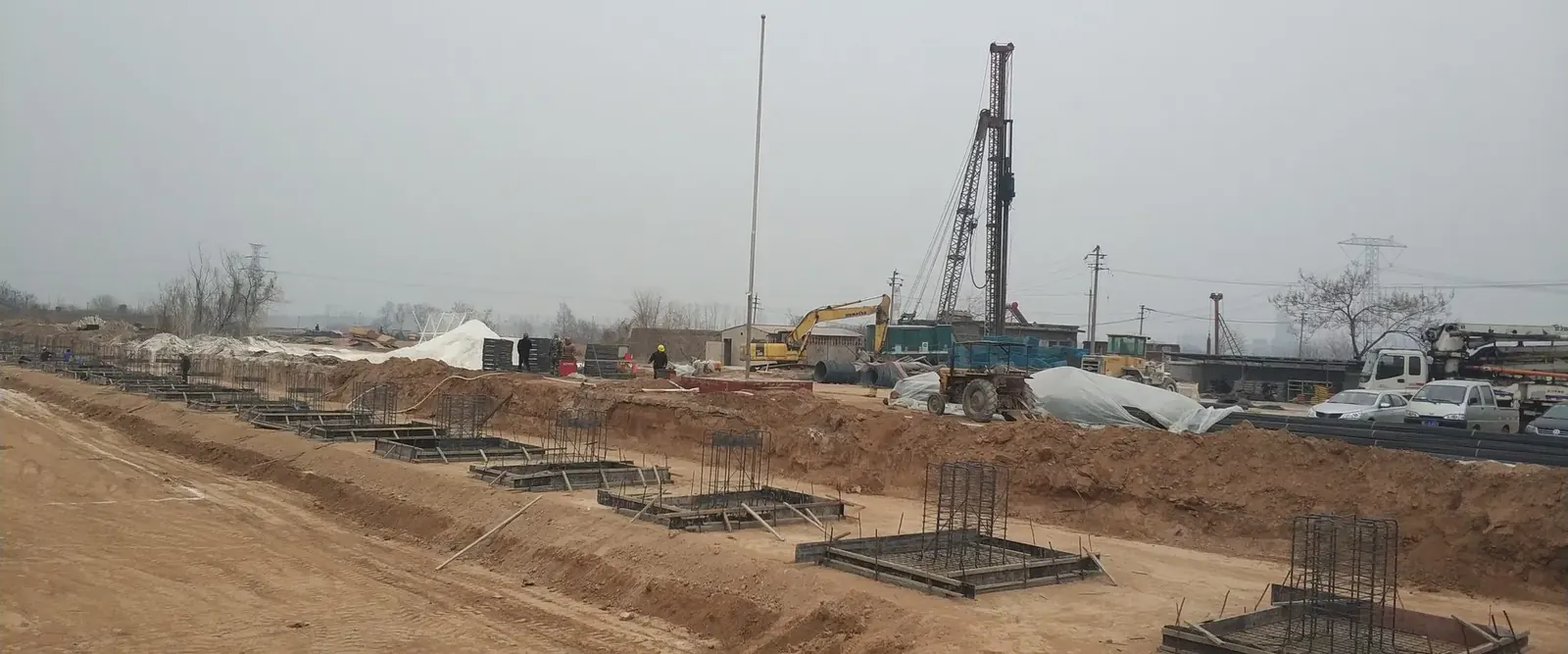 Civil foundation construction