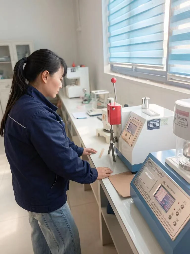Paper strength testing in laboratory